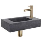 Fonteinset Differnz Bombai Natuursteen 40x22x9 cm Zwart Met, Doe-het-zelf en Verbouw, Sanitair, Ophalen of Verzenden, Nieuw, Overige typen