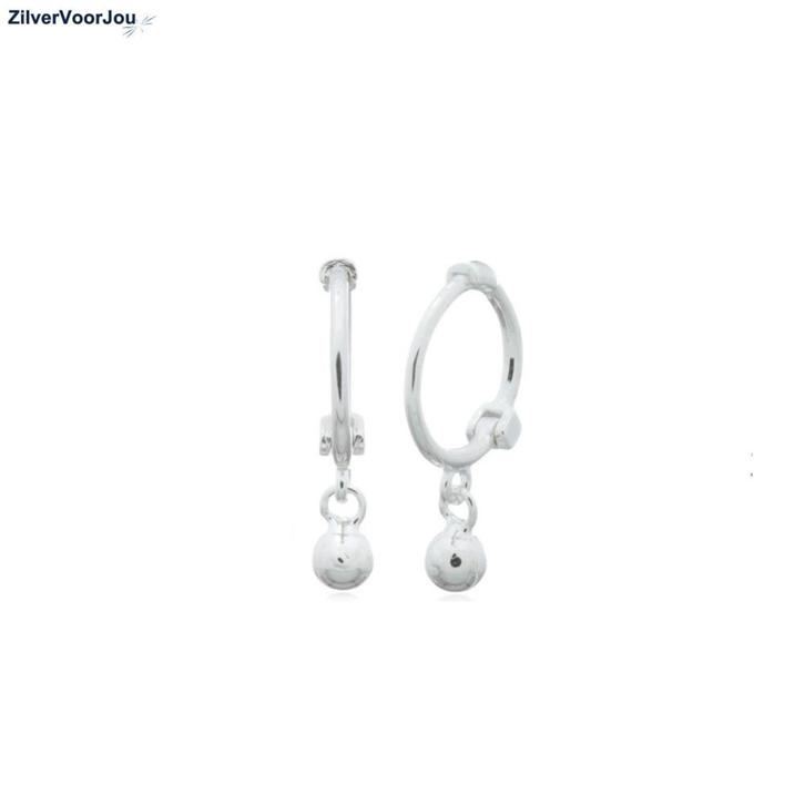 Zilveren mini huggie hoops ball, Sieraden, Tassen en Uiterlijk, Oorbellen, Nieuw, Verzenden
