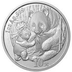 Chinese Panda 1 oz 2005 (600.000 oplage), Postzegels en Munten, Munten | Azië, Oost-Azië, Zilver, Losse munt, Verzenden
