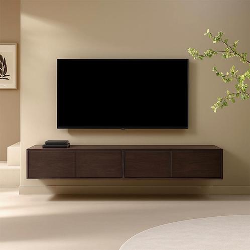 *WOONWINKEL* Hangend Tv-meubel Walnoot Bruin 200 Cm, Huis en Inrichting, Kasten | Televisiemeubels, Nieuw, Verzenden