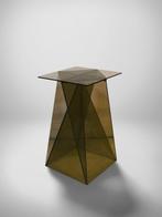 Space Age tafel gemaakt van gerookt glas, Antiek en Kunst, Antiek | Meubels | Tafels