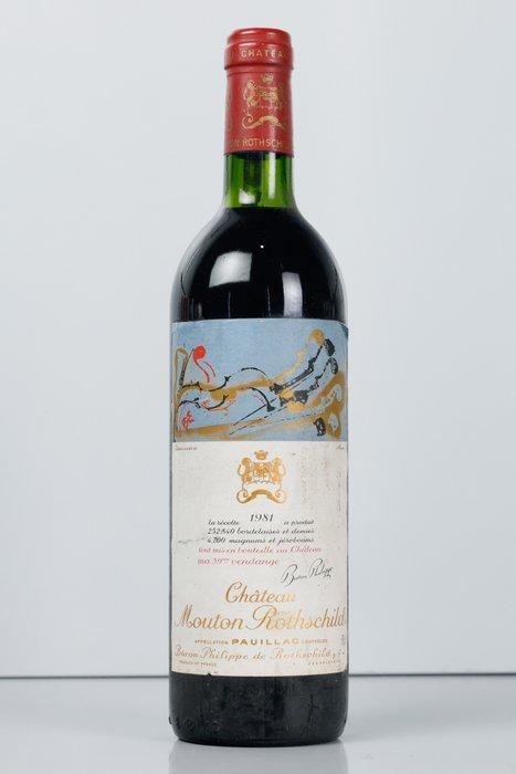 1981 Château Mouton Rothschild - Pauillac 1er Grand Cru, Verzamelen, Wijnen