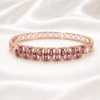 Zonder minimumprijs - Armband Verguld Granaat - Topaas - 18k, Nieuw