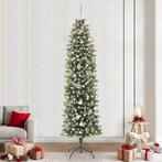 vidaXL Kunstmatige slanke kerstboom met 300 LED Groen 240 cm, Diversen, Kerst, Verzenden, Nieuw