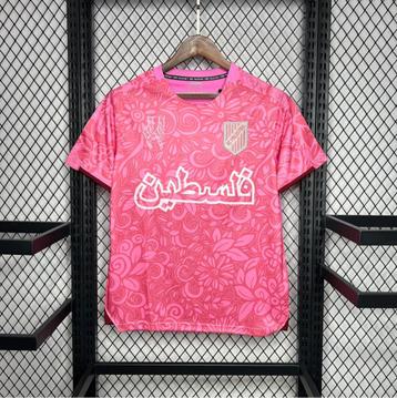 Fc Palestina voetbalshirt met aangepaste naam Roze beschikbaar voor biedingen
