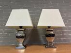 Tafellamp (2) - Ceramic Silver Colored