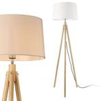 Staande lamp Tomar vloerlamp 153 cm E27 houtkleurig en wit, Huis en Inrichting, Verzenden, Nieuw