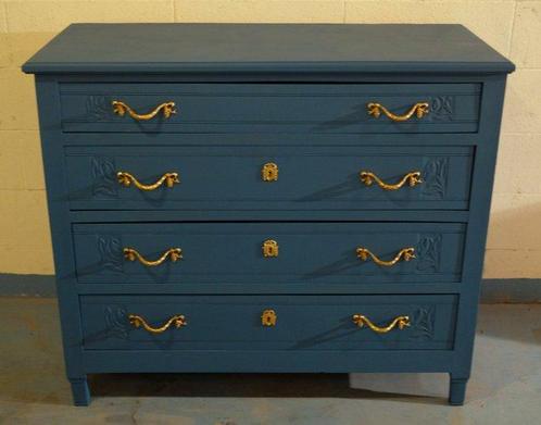 Commode - hard hout - Jaren 20/30 Gerestaureerd, Antiek en Kunst, Kunst | Designobjecten