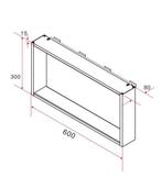 Opbouwnis voor douchewand 30 x 60 x 8 cm geborsteld koper, Doe-het-zelf en Verbouw, Sanitair, Ophalen of Verzenden, Nieuw