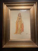 Golia (Eugenio Colmo) (1885-1967) - Studio di costume, Antiek en Kunst, Kunst | Schilderijen | Klassiek