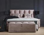 Opberg boxspring Phantom Beige - 180x200 cm, Verzenden, Nieuw, Beige, Modern