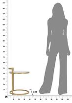 BIJZETTAFEL ROND MARMER CM 40X43X50, Huis en Inrichting, Tafels | Salontafels, Ophalen of Verzenden, Nieuw
