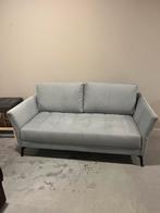 Bank 2 zits stof licht blauw bankstel showroommodel, Ophalen, 150 tot 200 cm, Rechte bank, Stof