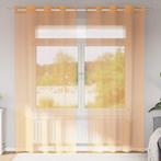 vidaXL Gordijnen voile met doorvoertules 2 st 140x245 cm, Verzenden, Nieuw
