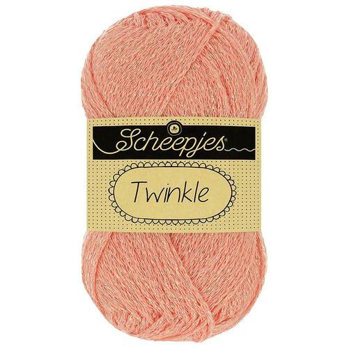 Scheepjes Twinkle - 937 zalm - Katoen Glittergaren met Lur, Hobby en Vrije tijd, Breien en Haken, Ophalen of Verzenden