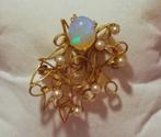 Broche - 18 karaat Geel goud - 18.00ct. tw. Parel -