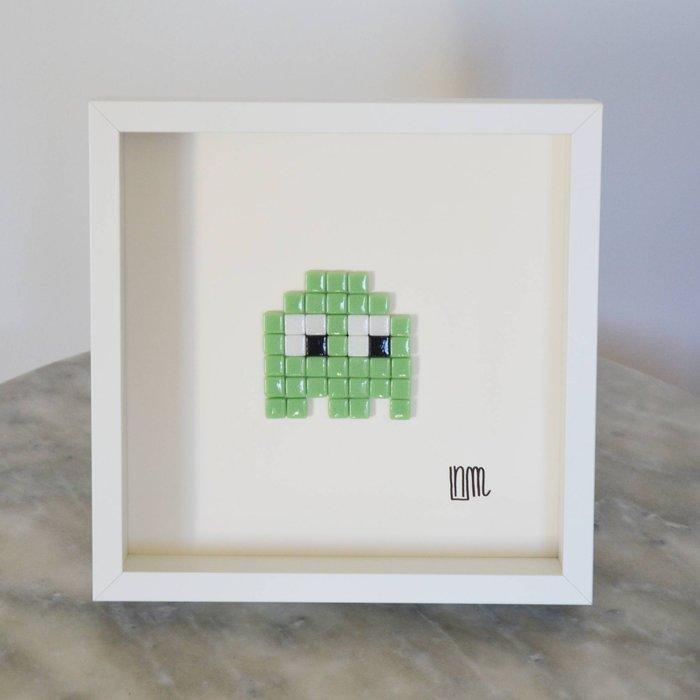 nLm - Pac-Man Green, Mosaic, Antiek en Kunst, Kunst | Designobjecten