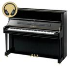 Yamaha U1 SH3 PE messing silent piano (zwart hoogglans), Nieuw