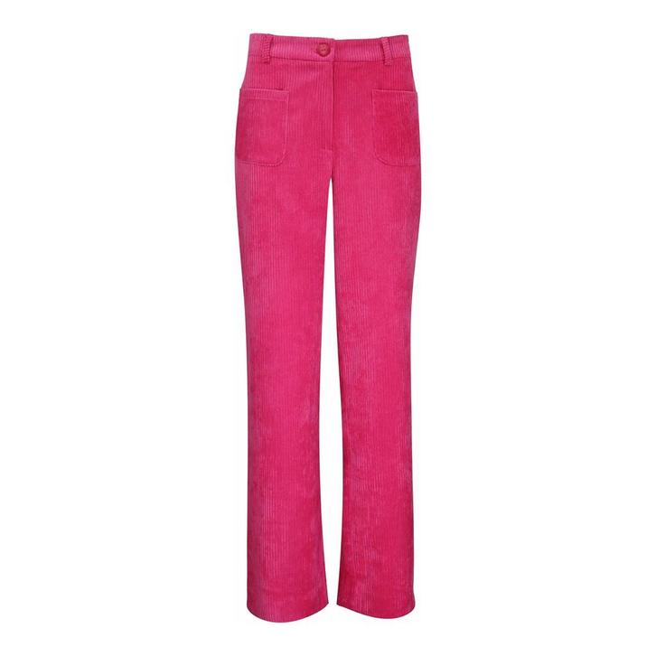 AVA Studio • roze ribfluwelen broek • 42, Kleding | Dames, Broeken en Pantalons, Roze, Nieuw, Maat 42/44 (L), Verzenden