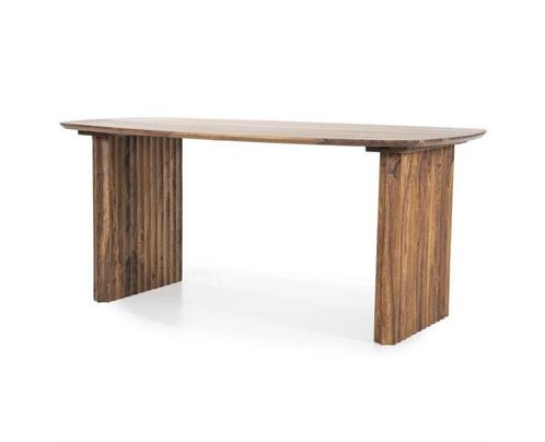 Eettafel Alexander Deens ovaal Sheesham 170x100cm - bruin |, Huis en Inrichting, Tafels | Eettafels, Nieuw, Ophalen of Verzenden