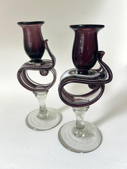 Kandelaar (2) - Glas, Antiek en Kunst, Curiosa en Brocante