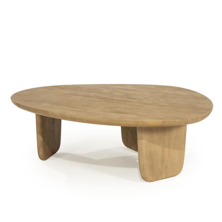 Salontafel Eleonora MAUD large Naturel *NIEUW* 96534, Huis en Inrichting, Tafels | Salontafels, 100 tot 150 cm, Overige vormen