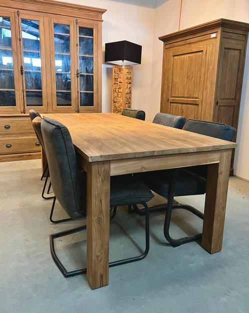 Uitschuif teak tafel in diverse maten super kwaliteit, Huis en Inrichting, Tafels | Eettafels, 50 tot 100 cm, 200 cm of meer, Rechthoekig