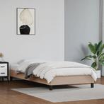 vidaXL Bedframe kunstleer cappuccinokleurig 80x200 cm, Overige materialen, Eenpersoons, Bruin, Verzenden