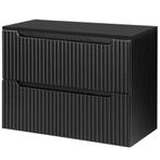 Wastafelonderkast Newport 60x80x40 cm zwart [en.casa], Huis en Inrichting, Verzenden, Nieuw