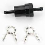 Brandstof filter 6mm uitwasbaar, zwart aluminium, Verzenden, Nieuw