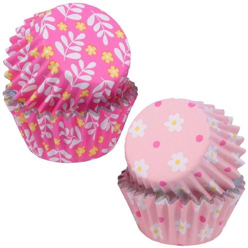 PME Mini Cupcake Cups Bloemen Ø33mm 60st., Hobby en Vrije tijd, Taarten en Cupcakes maken, Nieuw, Verzenden