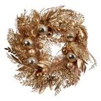 Kerstkrans | Decoris |    50 cm (Decoratief, Goud), Diversen, Verzenden, Nieuw