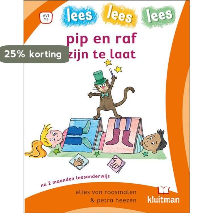 pip en raf zijn te laat / lees lees lees 9789020618624, Boeken, Kinderboeken | Jeugd | onder 10 jaar, Zo goed als nieuw, Verzenden