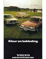 1976 VOLVO 242 | 244 | 245 | 264 | 265 KLEUREN EN BEKLEDING, Boeken, Auto's | Folders en Tijdschriften, Nieuw, Author, Volvo