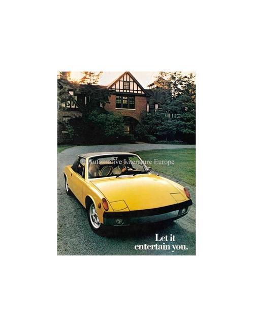 1973 PORSCHE 914 BROCHURE ENGELS, Boeken, Auto's | Folders en Tijdschriften, Porsche