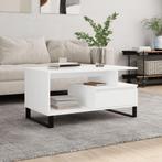 Witte Salontafel 90x49cm | Retourdeal | Strak Design, Huis en Inrichting, Minder dan 50 cm, 50 tot 100 cm, Nieuw, Ophalen of Verzenden