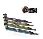 Lang Pijpje met mini Kruidengrinder + Gaasjes  Roze, Verzamelen, Rookartikelen, Aanstekers en Luciferdoosjes, Ophalen of Verzenden