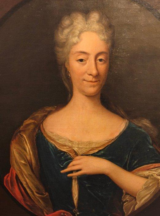 European school (XVIII) - Portrait de dame, Antiek en Kunst, Kunst | Schilderijen | Klassiek