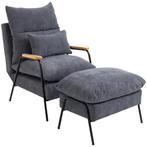 TRUUSK Relaxstoel Oorfauteuil Met Kruk - TV-stoel Met Kantel, Huis en Inrichting, Fauteuils, Verzenden, Nieuw