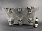 Paneel met maskers - sculptuur - Tshokwe - Congo, Antiek en Kunst