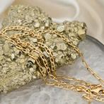 Gouden marine schakel ketting; 47 cm | Midas, Goud, Gebruikt, Ophalen of Verzenden, Overige kleuren