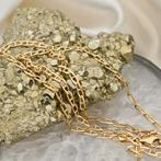 Gouden marine schakel ketting; 47 cm | Midas, Sieraden, Tassen en Uiterlijk, Ophalen of Verzenden, Gebruikt, Overige kleuren, Goud