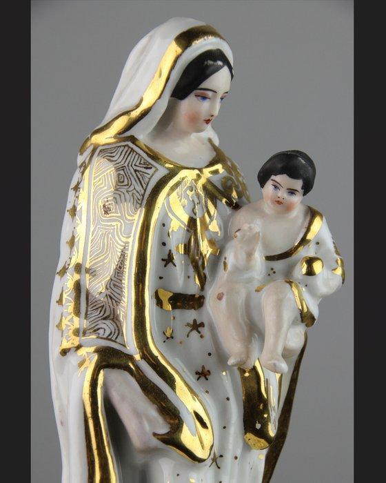 Vieux Bruxelles - Beeldje - Madonna met kind - Porselein, Antiek en Kunst, Kunst | Niet-Westerse kunst
