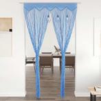 vidaXL Gordijn macramé 140x240 cm katoen blauw, Huis en Inrichting, Verzenden, Nieuw, Blauw