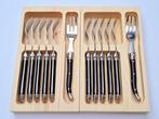 Laguiole 12x Pastry Forks / Cake Forks - Black - style de -, Antiek en Kunst