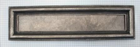 Brievenbus met rand (messing) Oud Zilver, Doe-het-zelf en Verbouw, Hang- en Sluitwerk, Verzenden