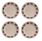 Boerenbont ontbijtborden rond 21cm - set van 4 Stuks, Huis en Inrichting, Keuken | Servies, Verzenden, Nieuw
