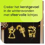 Kerstverlichting Raam Rendier + Kerstbel + Kerstengel -, Diversen, Verzenden, Nieuw