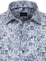 Blauw Venti Overhemd Kent Boord Met Motief Modern Fit, Kleding | Heren, Overhemden, Nieuw, Blauw, Verzenden