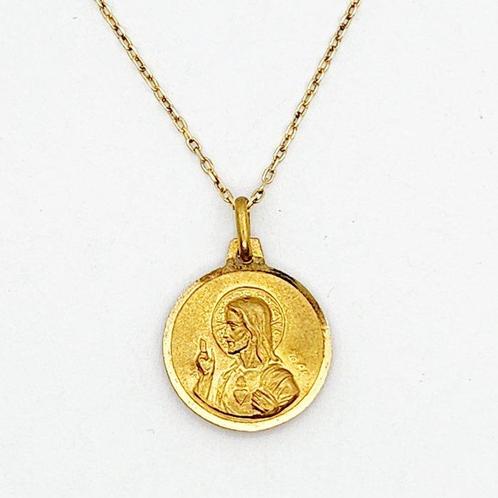 Ketting met hanger - 18 karaat Geel goud, Sieraden, Tassen en Uiterlijk, Antieke sieraden